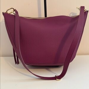 Tote Le Monde Purple Handbag Shoulder Bag Purse